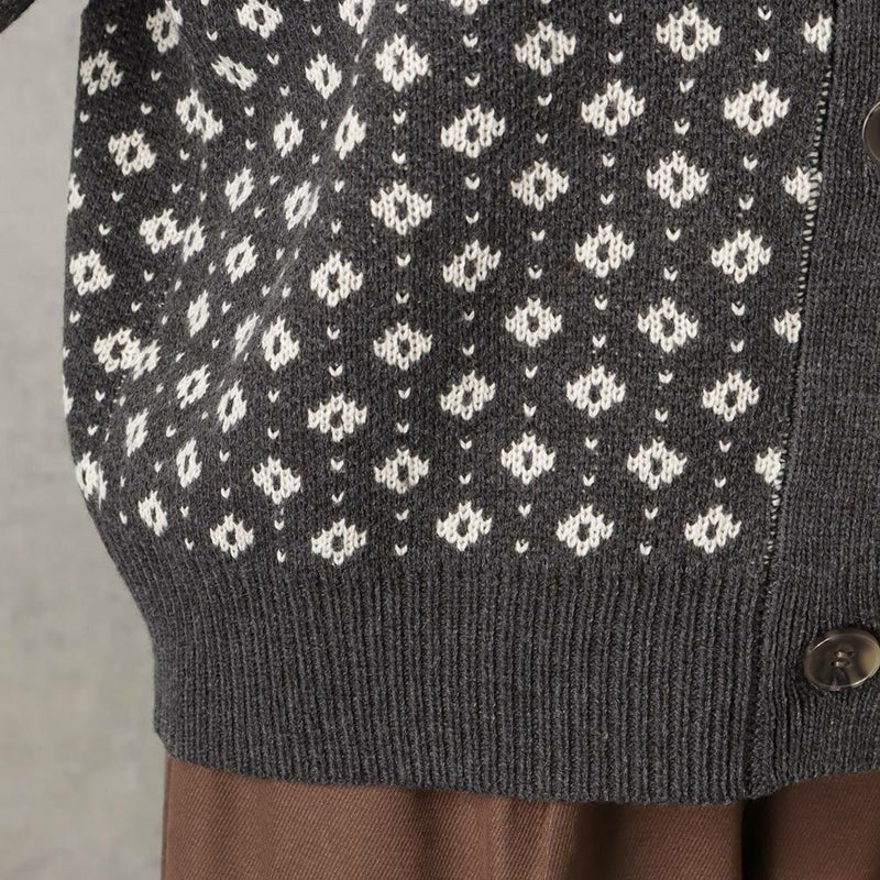 [期間限定knit]Howdy Marie ジャガードニットカーディガン レディース商品画像-12
