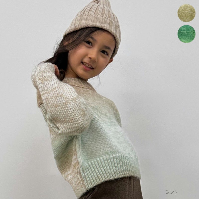 [期間限定knit]GOOD CREW グラデーションニット キッズ商品画像-1
