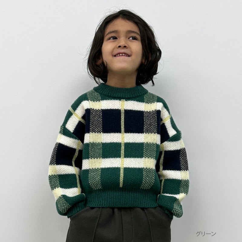 GOOD CREW チェックニット キッズ商品画像-2