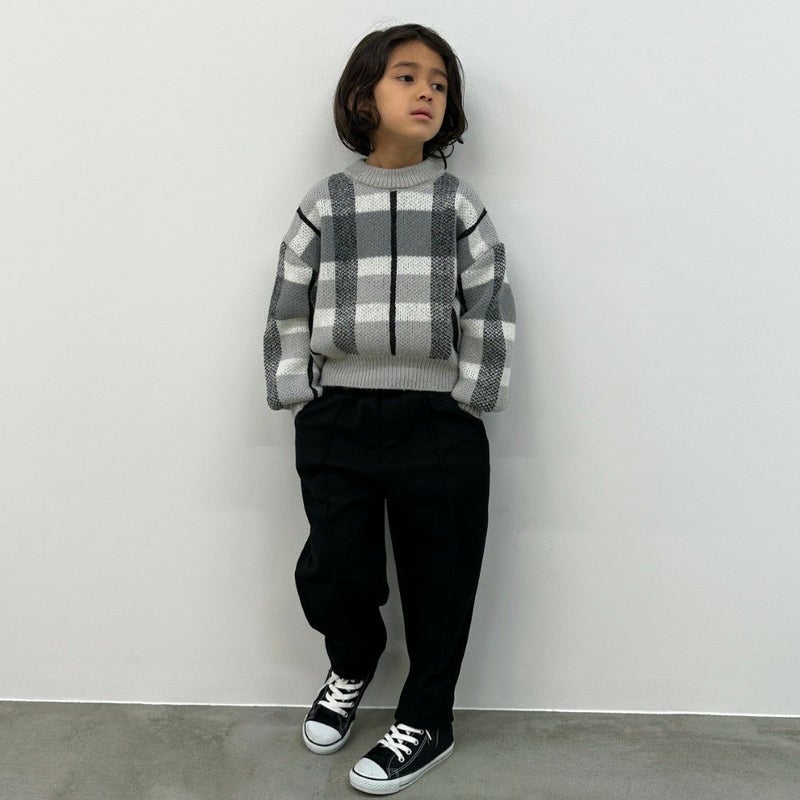 [期間限定knit]GOOD CREW チェックニット キッズ商品画像-4