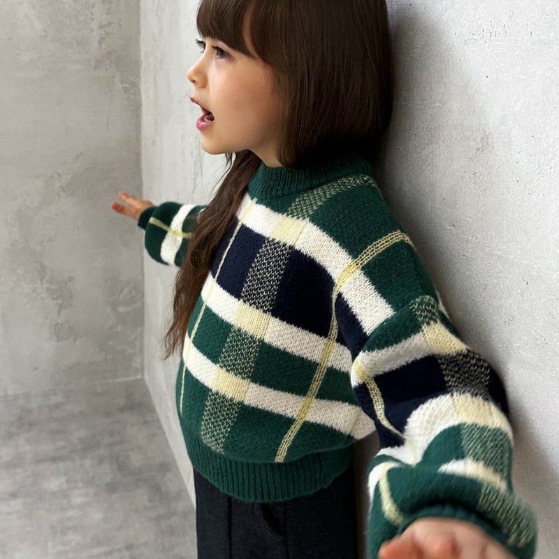 [期間限定knit]GOOD CREW チェックニット キッズ商品画像-10