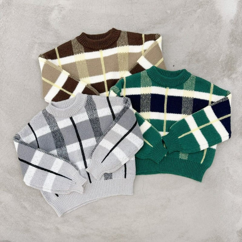 [期間限定knit]GOOD CREW チェックニット キッズ商品画像-15