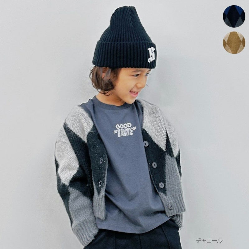 [期間限定価格]GOOD CREW アーガイルVネックカーディガン キッズ商品画像-1