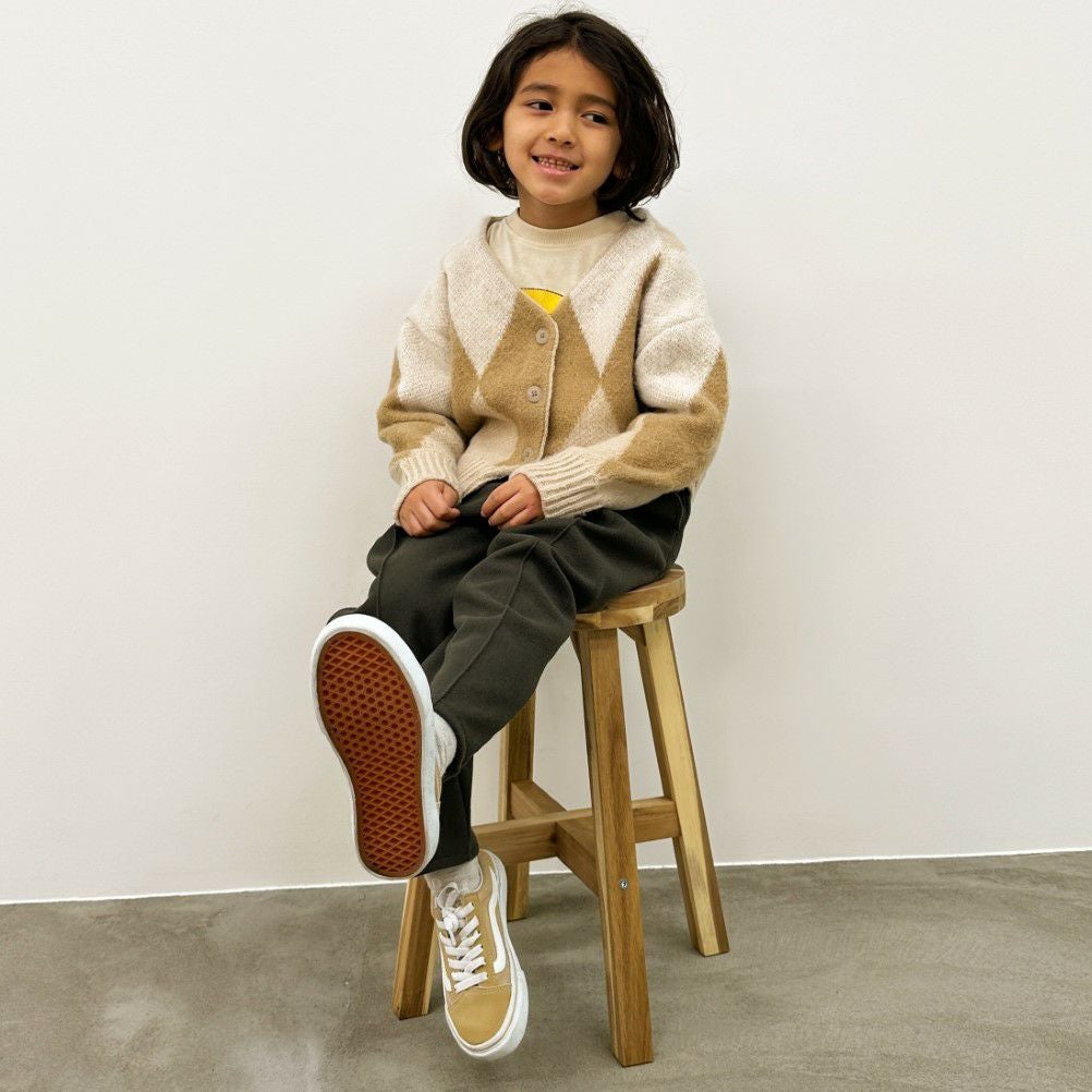 GOOD CREW アーガイルVネックカーディガン キッズ