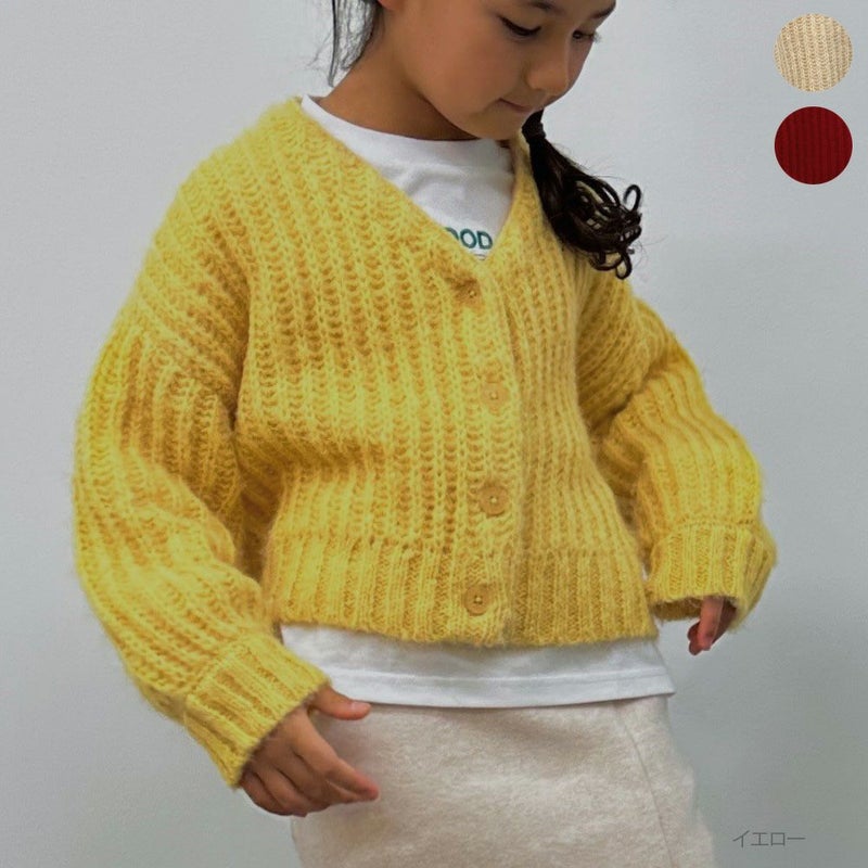 GOOD CREW モヘアVネックカーディガン キッズ商品画像-1
