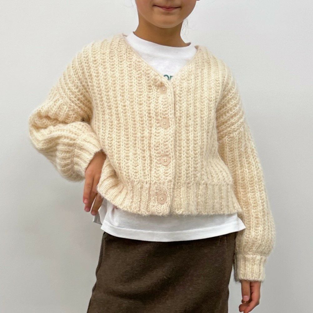 GOOD CREW モヘアVネックカーディガン キッズ