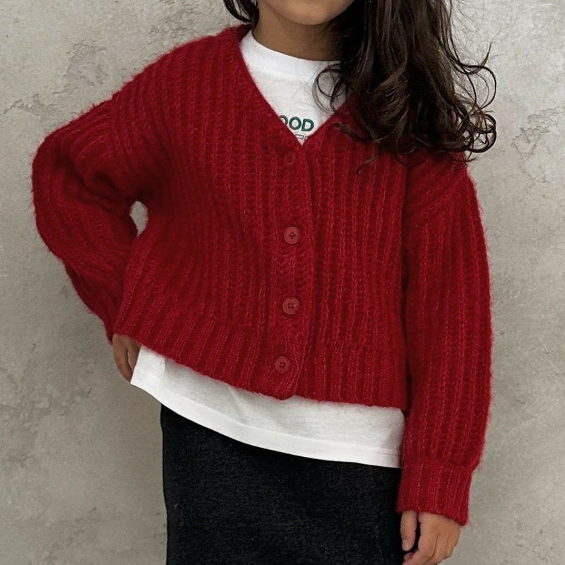 GOOD CREW モヘアVネックカーディガン キッズ商品画像-13