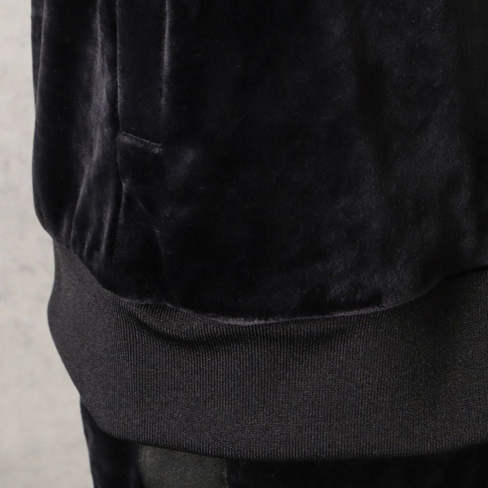 CREALY ベロアフルジップパーカー メンズ