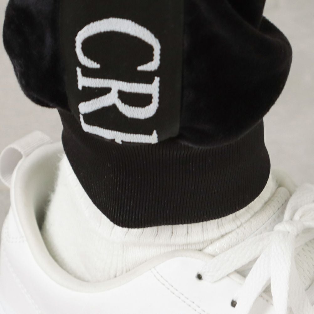 CREALY テープベロアジョガーパンツ メンズ