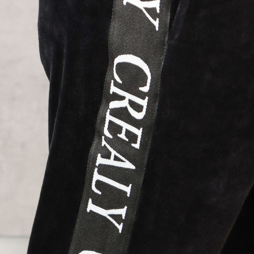 CREALY テープベロアジョガーパンツ メンズ