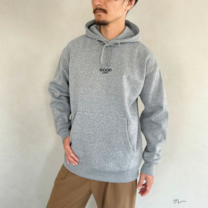[期間限定価格]GOOD CREW  刺繍スウェットパーカー メンズ商品画像-1