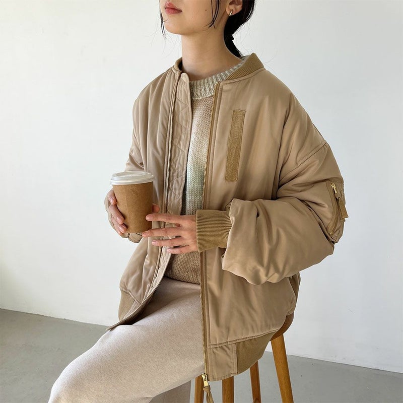 GOOD CREW 袖ボリュームMA-1 レディース商品画像-9