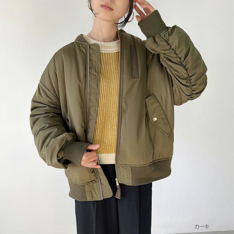 GOOD CREW 袖ボリュームMA-1 レディース商品画像-11