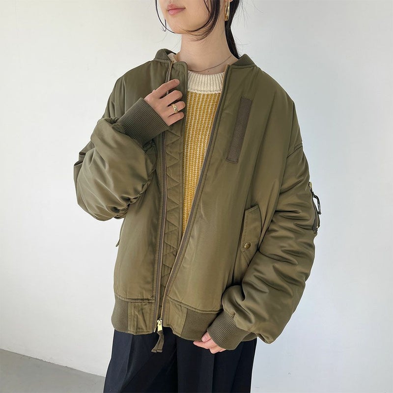 GOOD CREW 袖ボリュームMA-1 レディース商品画像-12