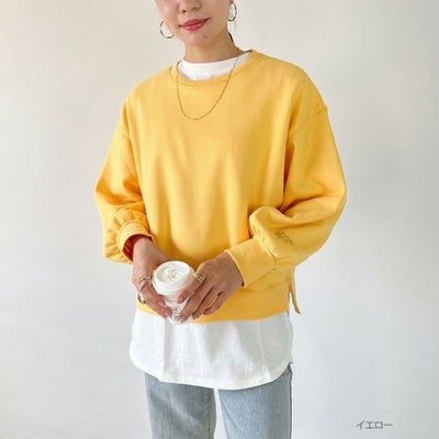GOOD CREW ワンポイント刺繍スウェット レディース