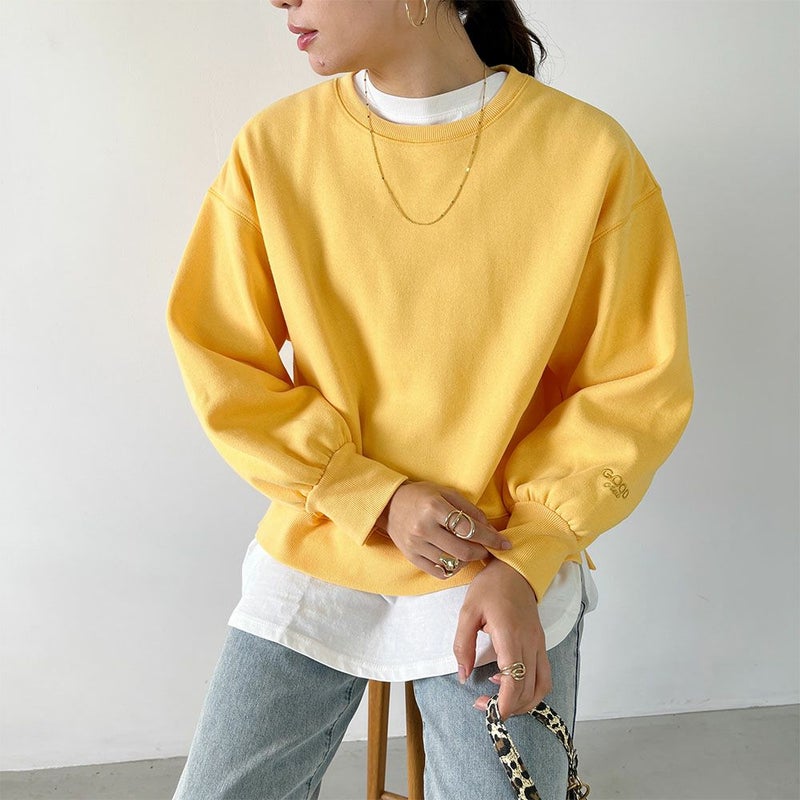 GOOD CREW  ワンポイント刺繍スウェット レディース商品画像-2