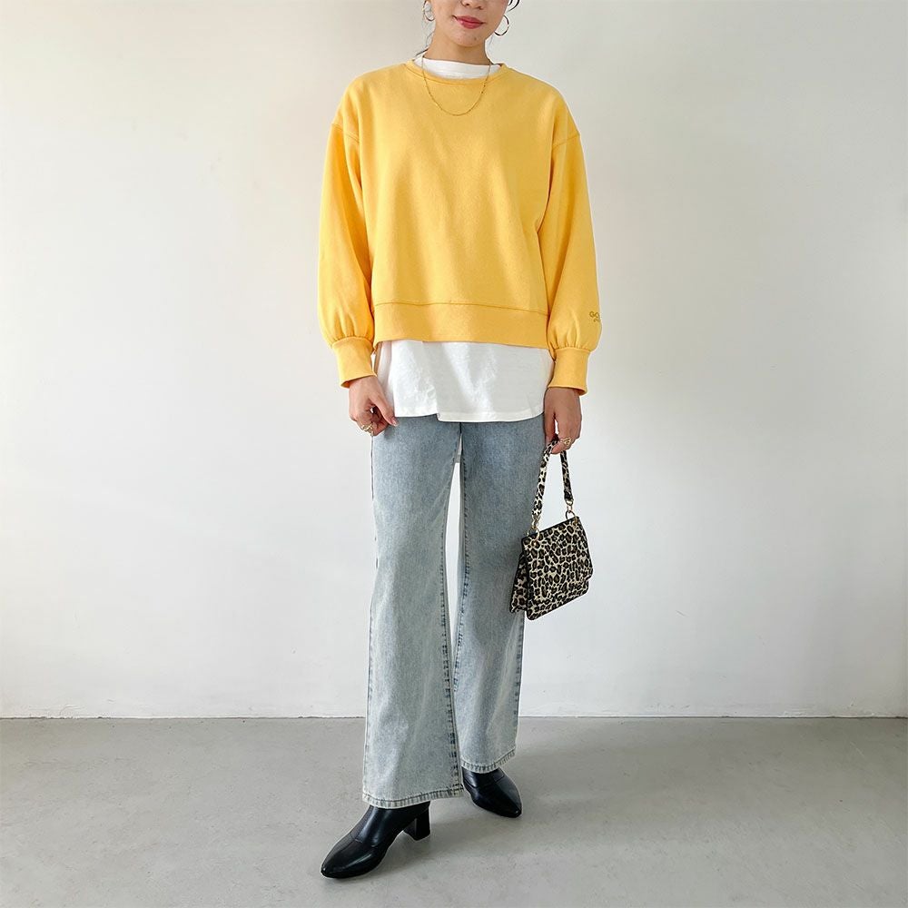 GOOD CREW ワンポイント刺繍スウェット レディース