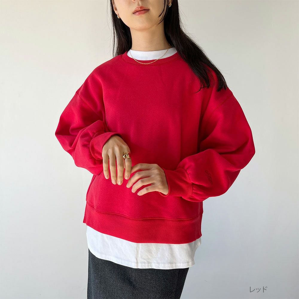 GOOD CREW ワンポイント刺繍スウェット レディース