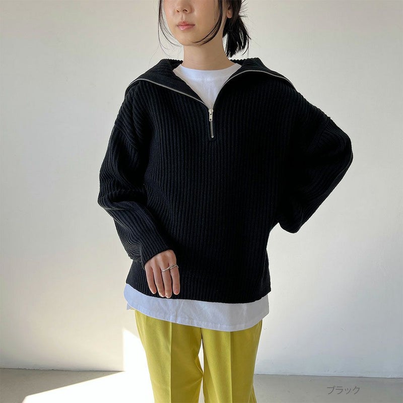 GOOD CREW  ハーフジッププルオーバー レディース商品画像-1