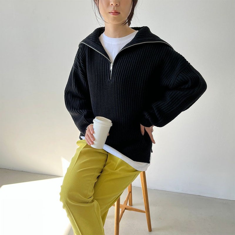 GOOD CREW ハーフジッププルオーバー レディース商品画像-4