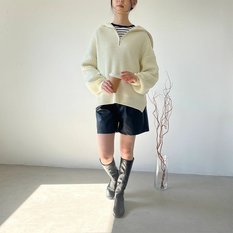 GOOD CREW ハーフジッププルオーバー レディース商品画像-10