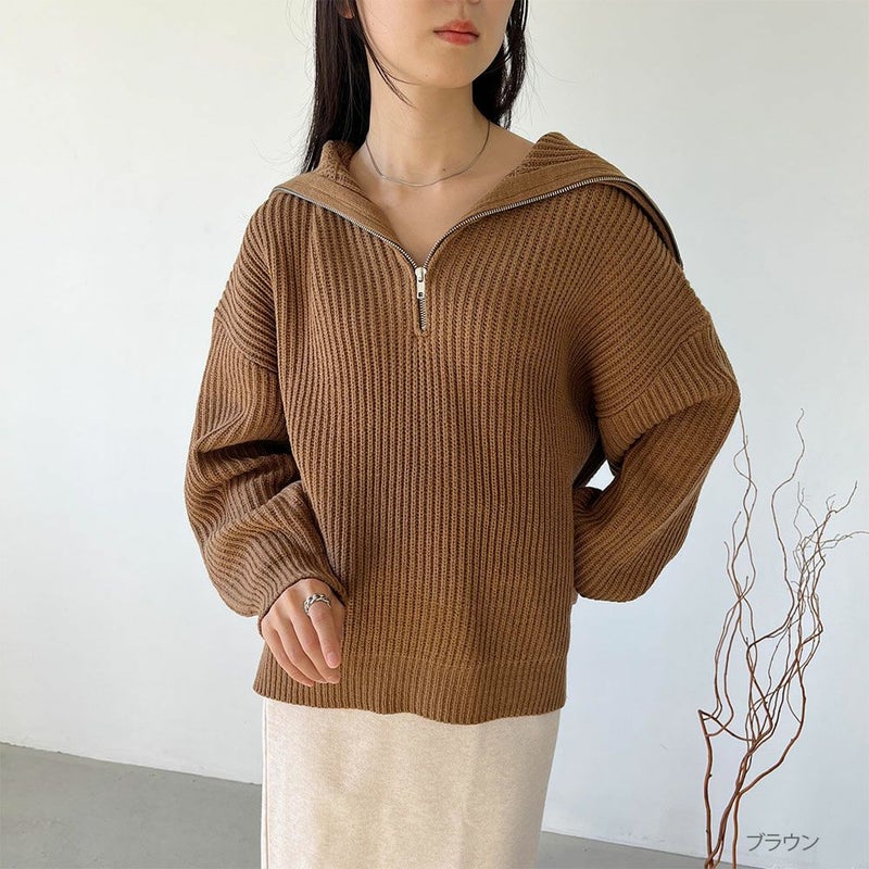 GOOD CREW  ハーフジッププルオーバー レディース商品画像-11