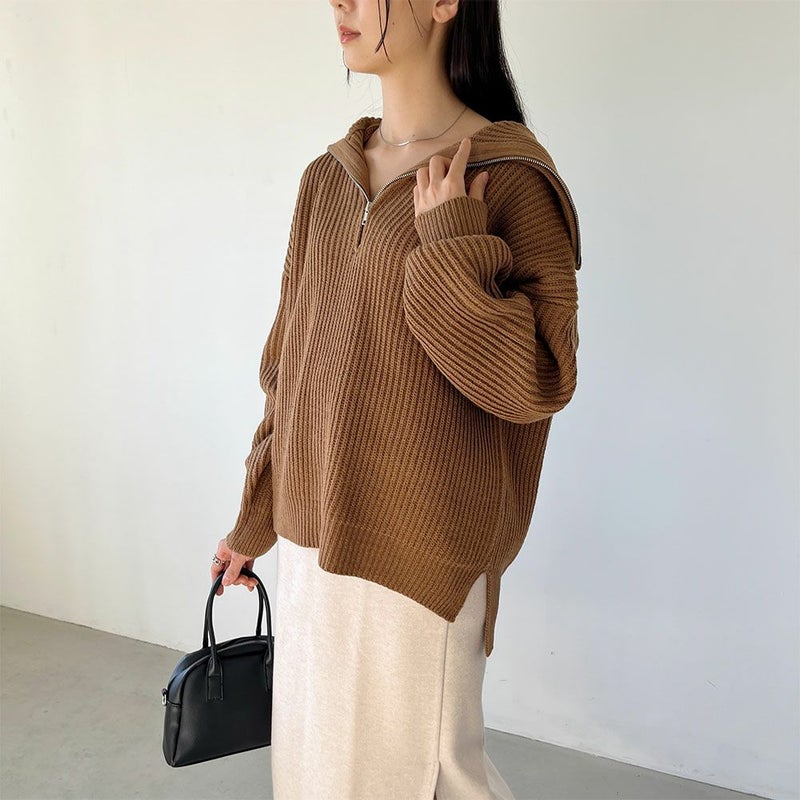 GOOD CREW ハーフジッププルオーバー レディース商品画像-13