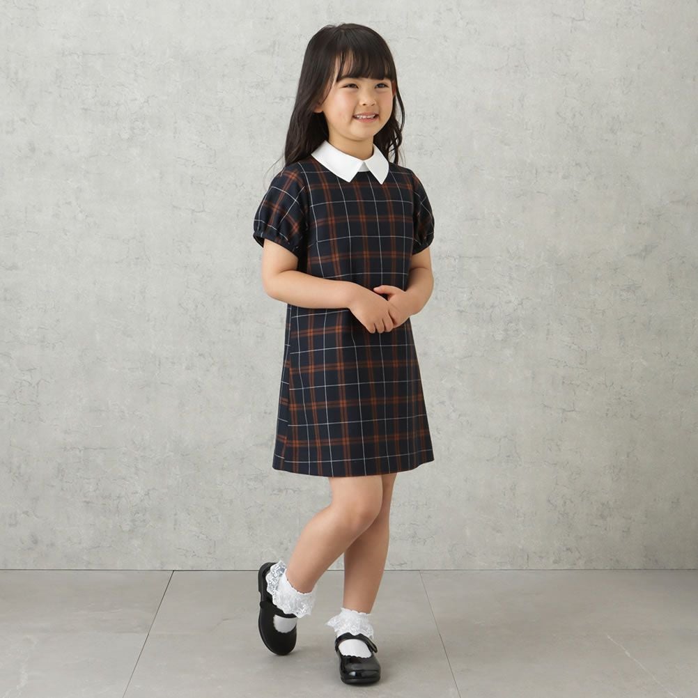 EASTBOY 女児入学スーツ ボレロワンピース チェック柄 2点セット キッズ