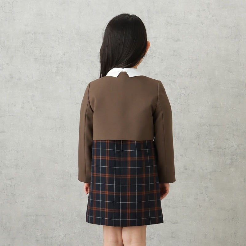 【オンラインストア限定】EASTBOY 女児入学スーツ ボレロワンピース チェック柄 2点セット キッズ商品画像-6