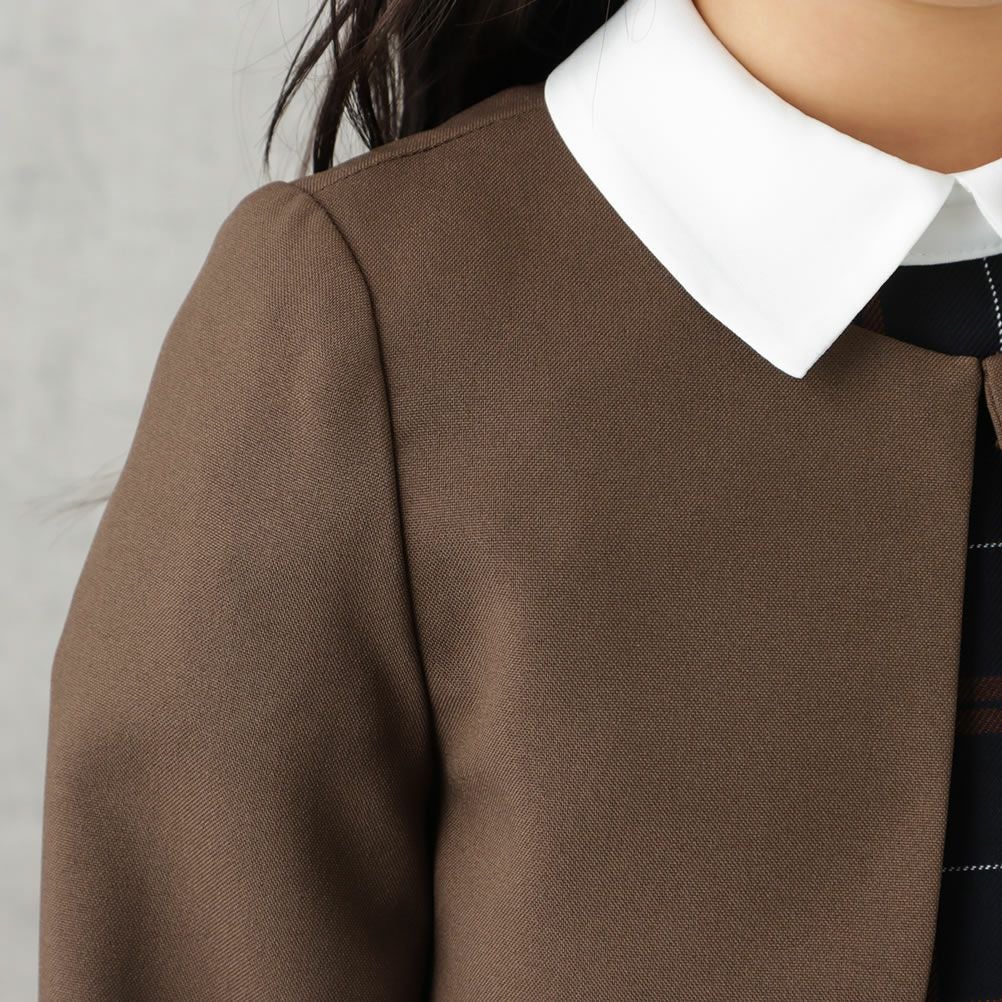 EASTBOY 女児入学スーツ ボレロワンピース チェック柄 2点セット キッズ