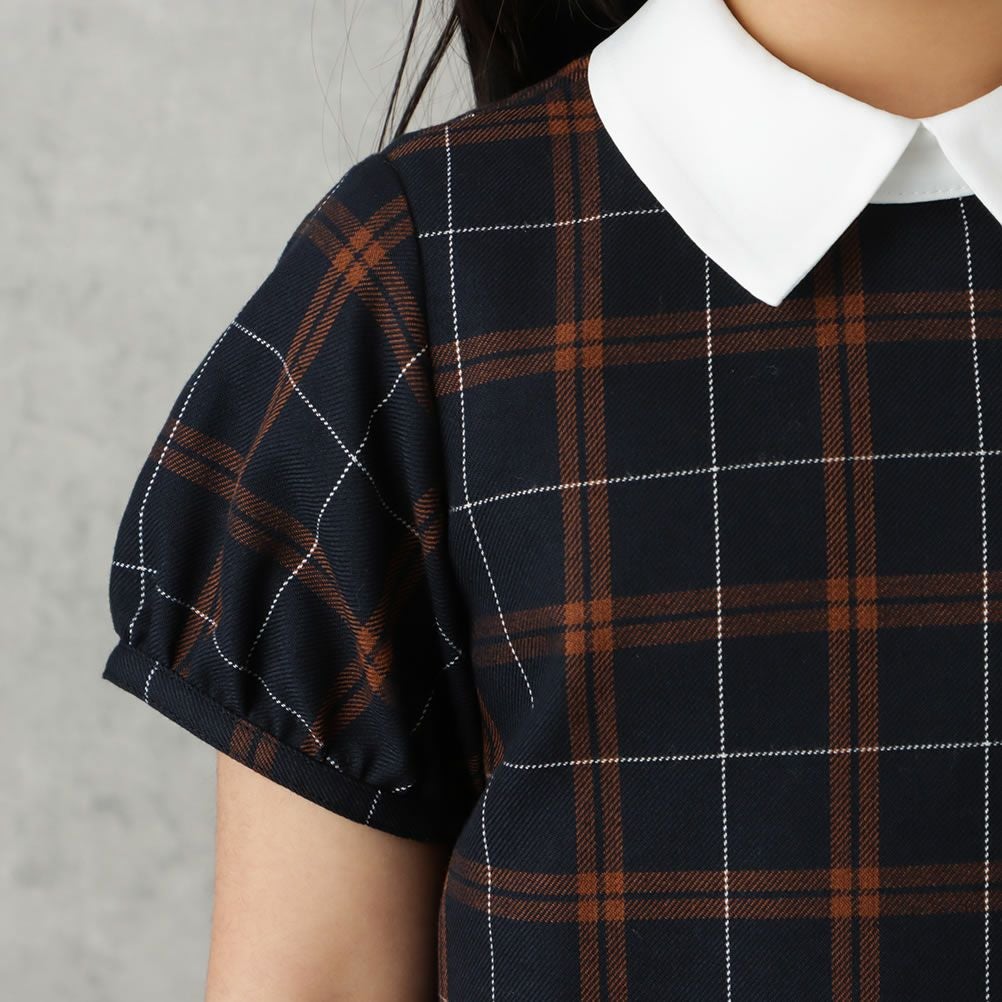 EASTBOY 女児入学スーツ ボレロワンピース チェック柄 2点セット キッズ