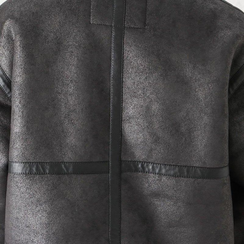 ALPHA B-3 フェイクムートンジャケット メンズ商品画像-16