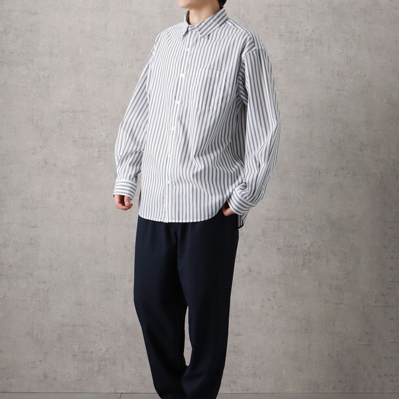 NAVY オーバーストライプシャツ メンズ商品画像-10