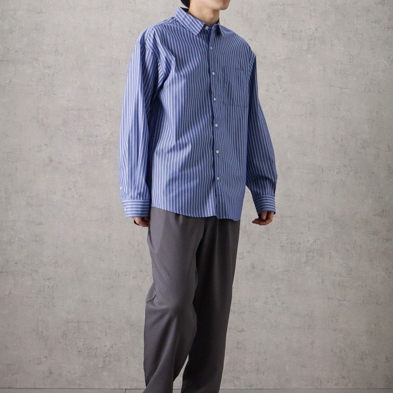 NAVY オーバーストライプシャツ メンズ商品画像-13