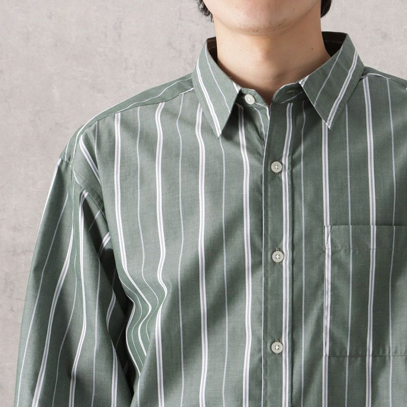 NAVY オーバーストライプシャツ メンズ商品画像-15