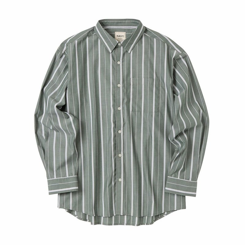 NAVY オーバーストライプシャツ メンズ商品画像-19