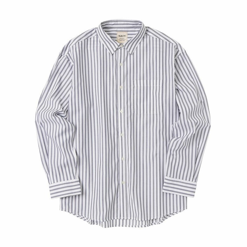 NAVY オーバーストライプシャツ メンズ商品画像-20