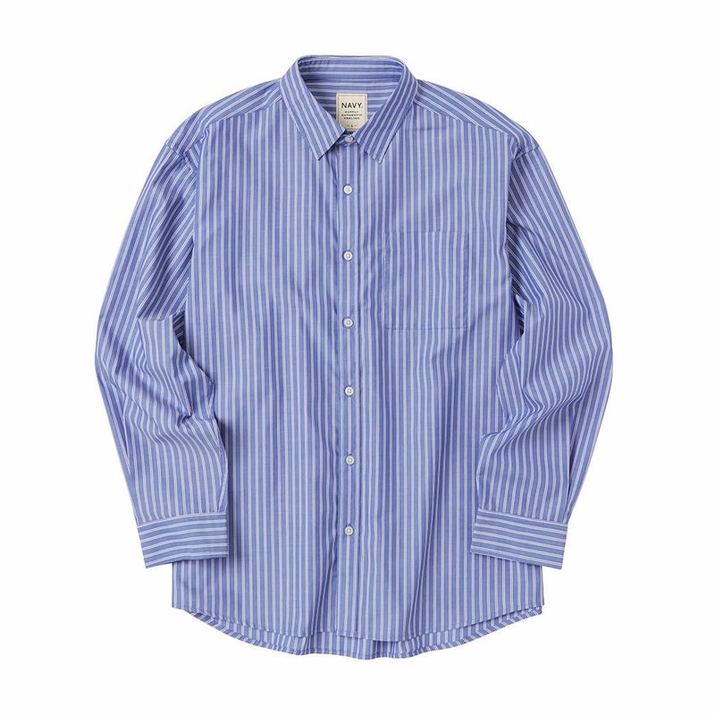 NAVY オーバーストライプシャツ メンズ商品画像-23