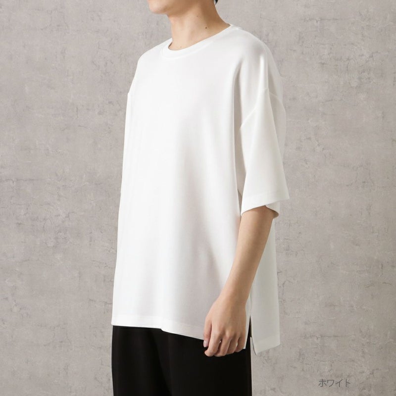 URBAN COLLECTION エアスムージー サイドスリットクルーネックTシャツ メンズ メール便 対応商品商品画像-2