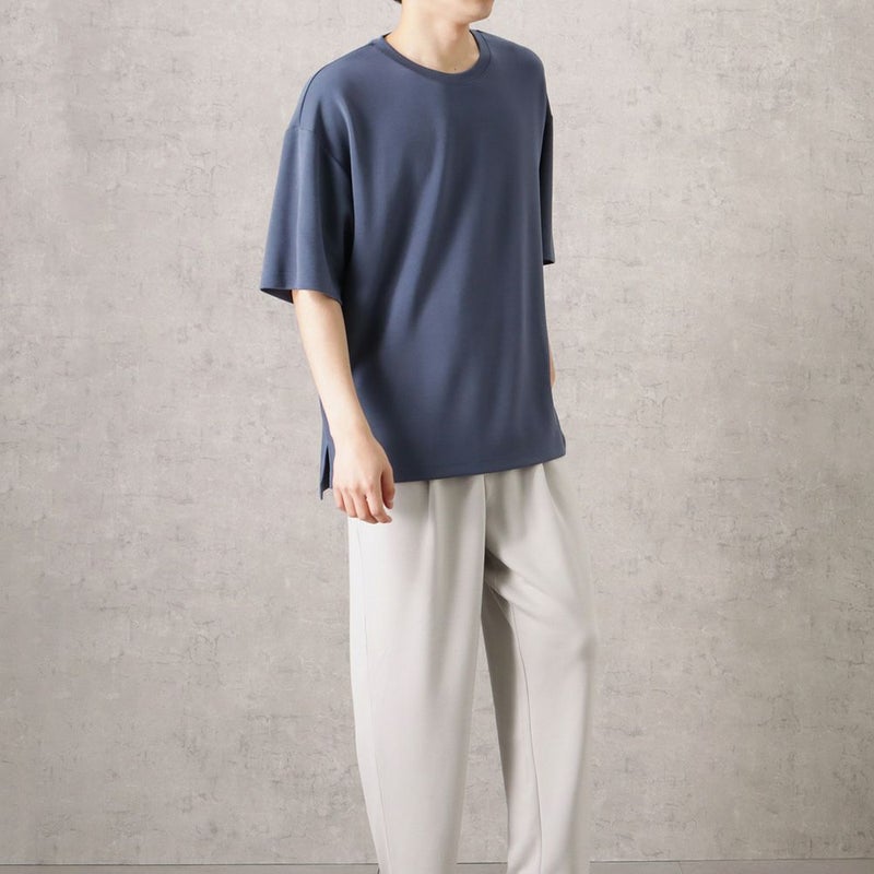 URBAN COLLECTION エアスムージー サイドスリットクルーネックTシャツ メンズ メール便 対応商品商品画像-14