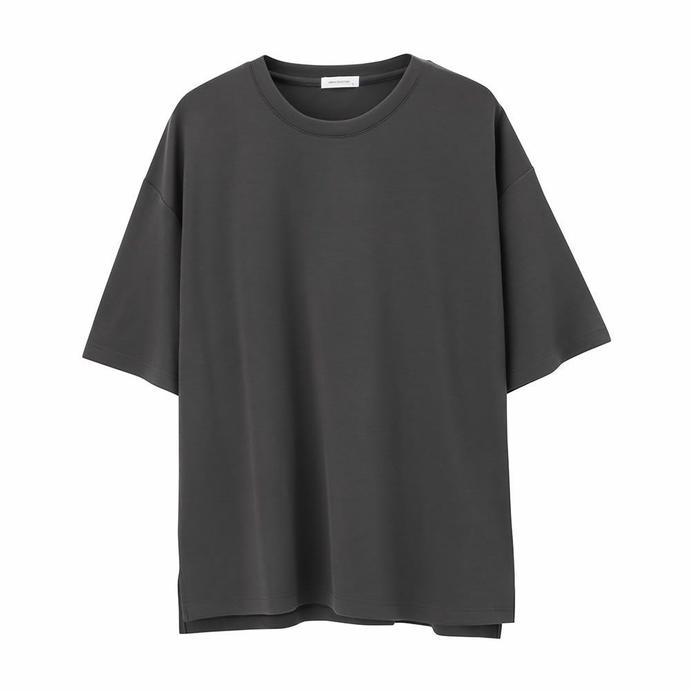URBAN COLLECTION エアスムージー サイドスリットクルーネックTシャツ メンズ ネコポス 対応商品