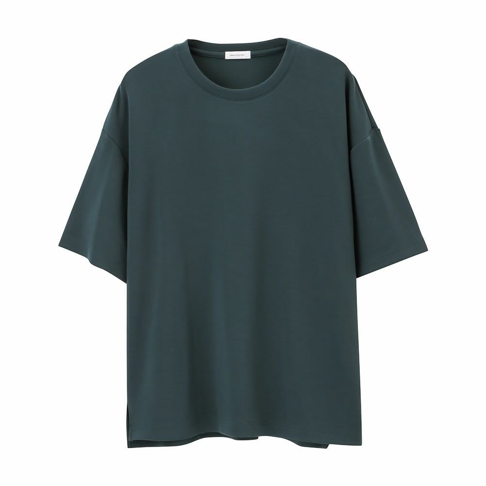 URBAN COLLECTION エアスムージー サイドスリットクルーネックTシャツ メンズ ネコポス 対応商品