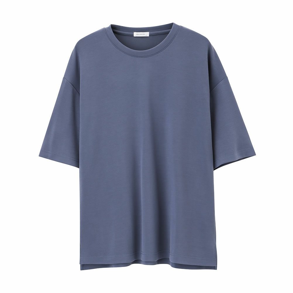 URBAN COLLECTION エアスムージー サイドスリットクルーネックTシャツ メンズ ネコポス 対応商品