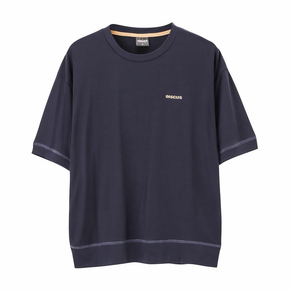 DISCUS WフェイスTRストレッチワイドシルエットTシャツ レディース ネコポス 対応商品