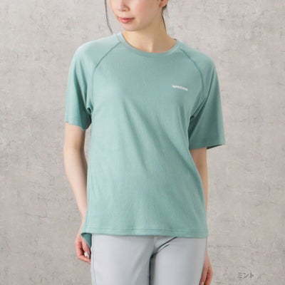 DISCUS WフェイスTRストレッチ裾ラウンドTシャツ レディース ネコポス 対応商品