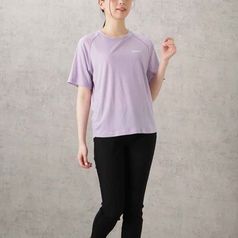 【オンラインストア限定】DISCUS WフェイスTRストレッチ裾ラウンドTシャツ レディース メール便 対応商品商品画像-10