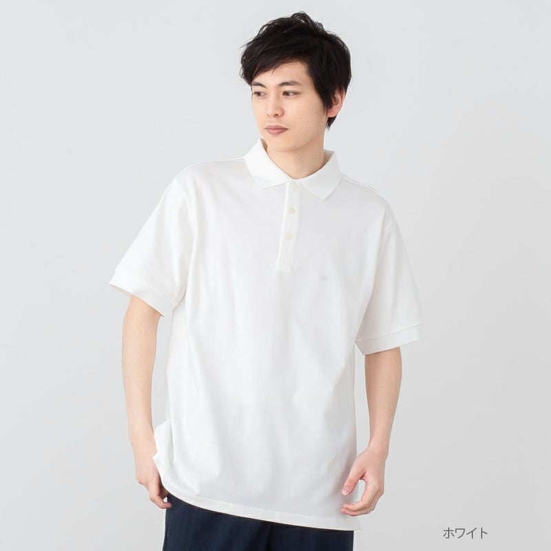 NAVY ドライカノコポロシャツ メンズ商品画像-1