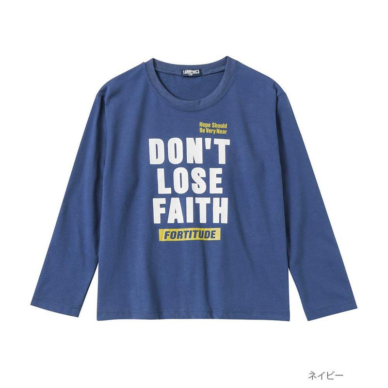 T-GRAPHICS  ストリートロゴロングスリーブTシャツ キッズ メール便 対応商品商品画像-1