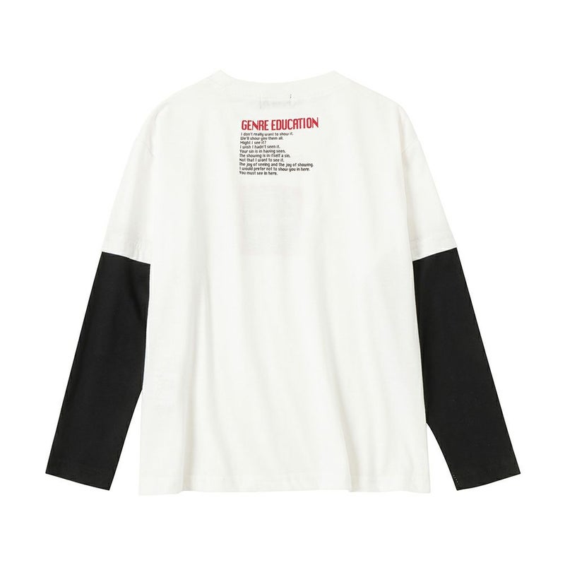T-GRAPHICS  フェイクレイヤードロングスリーブTシャツ キッズ メール便 対応商品商品画像-2