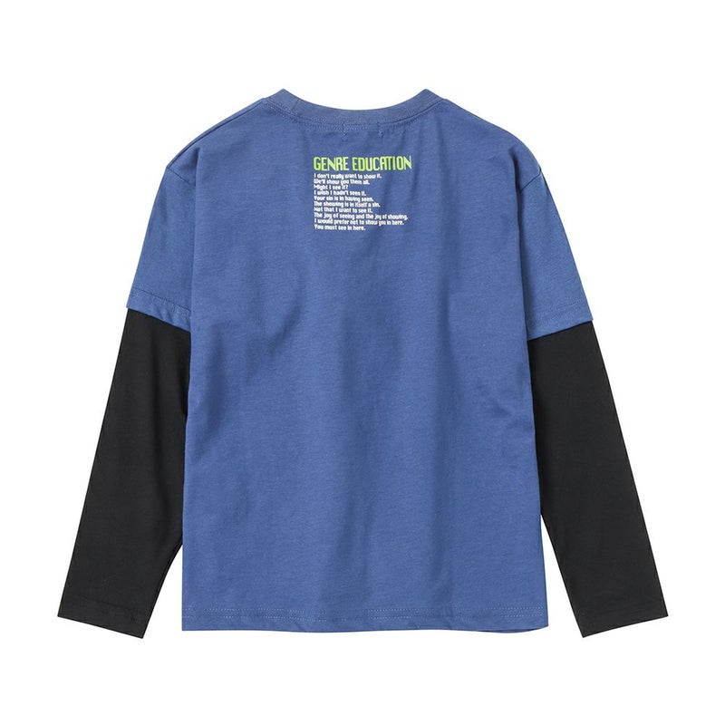 T-GRAPHICS  フェイクレイヤードロングスリーブTシャツ キッズ メール便 対応商品商品画像-4